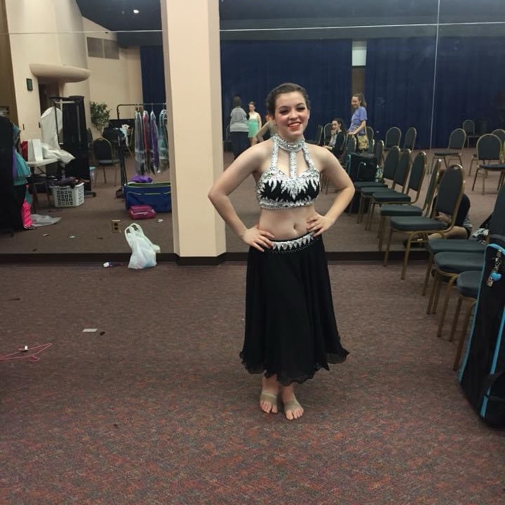 Black and White dance costume